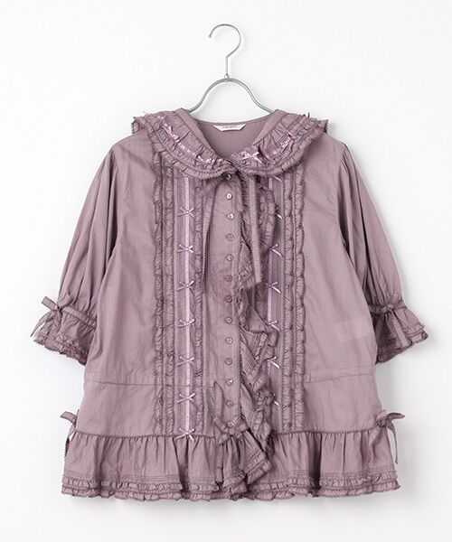 フード付きローンオーバーブラウス （シャツ・ブラウス）｜PINK HOUSE