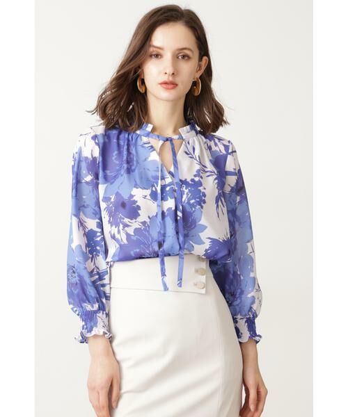 ◇グラデーションフラワープリントブラウス （シャツ・ブラウス