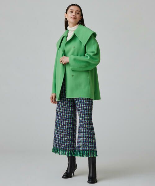 セール】 ウールビーバーメルトン ビッグカラーコート （その他