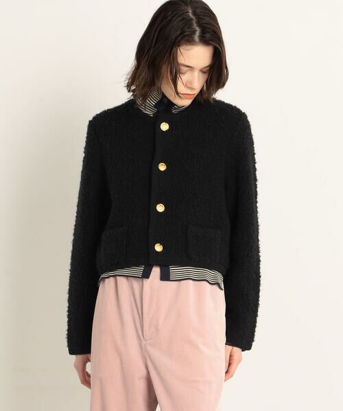 セール】 ムートン クルーネックカーディガン （カーディガン・ボレロ