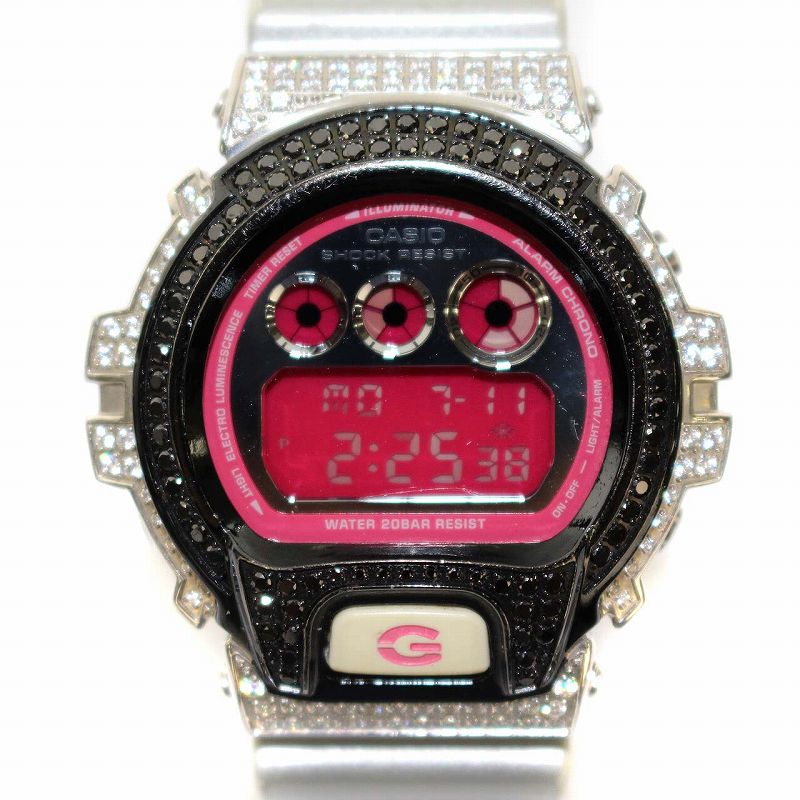 G-SHOCK DW6900CB-8 中古 ピンク×シルバー ○中古 CASIO G-SHOCK DW