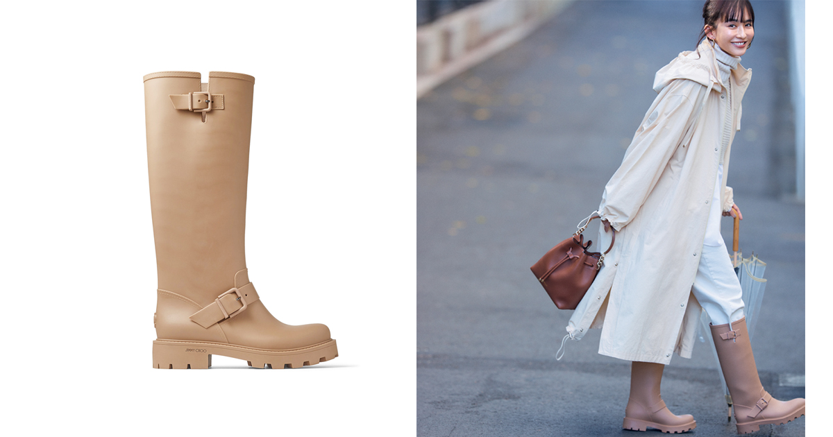 ジミー チュウの“優しい”レインブーツ』はオールシーズン履き回せる