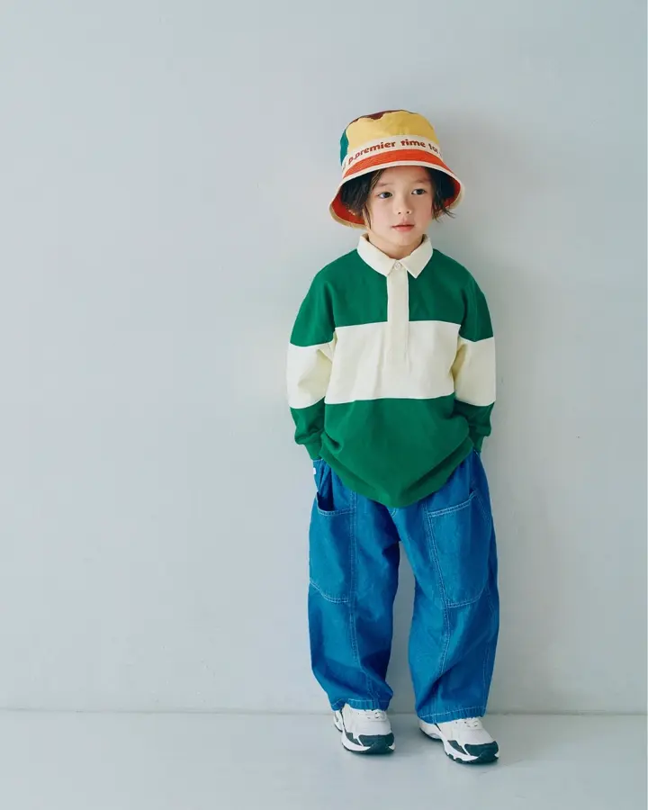 春色の切替ラガーシャツ リンク（P106036）|p.premier（ピードット