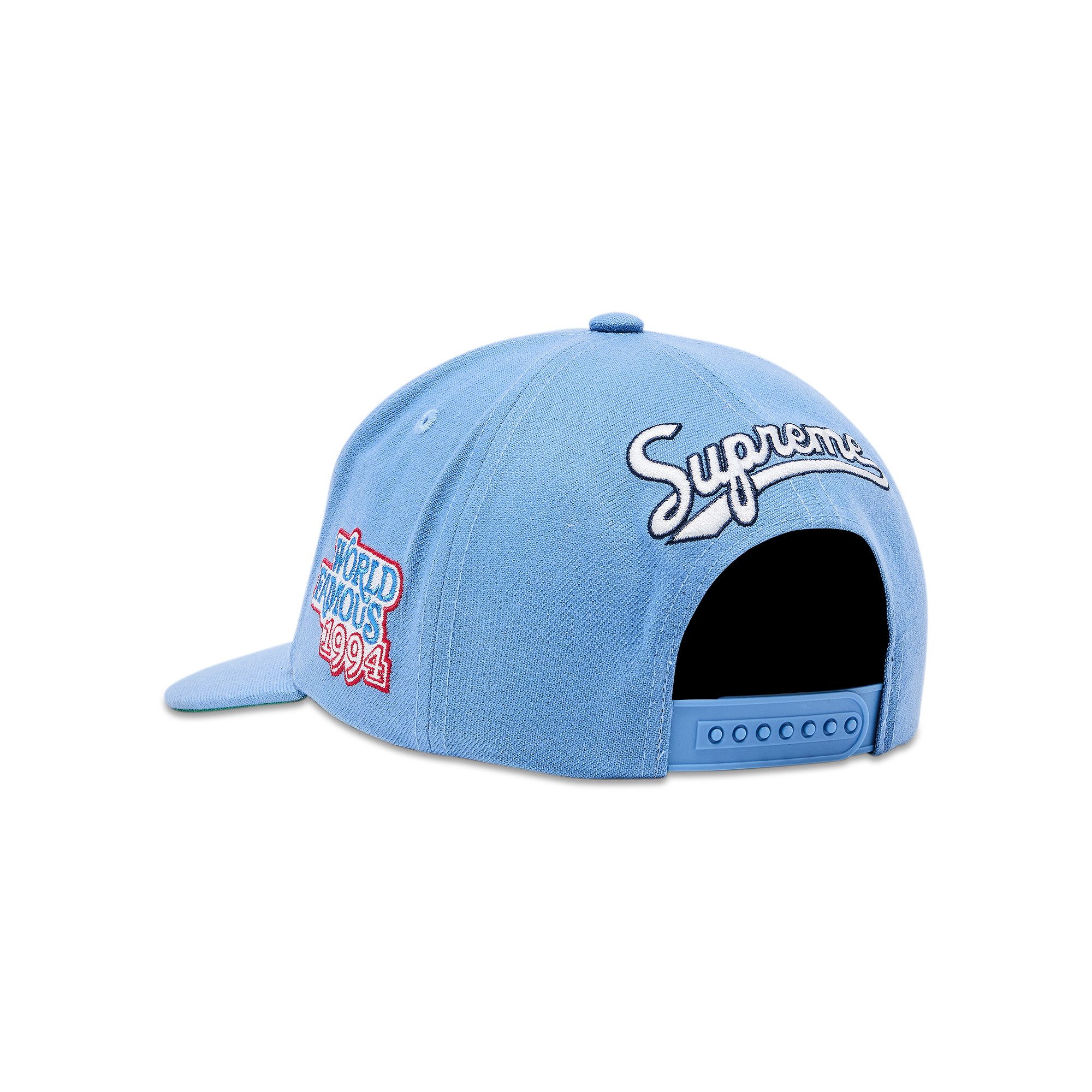 Buy Supreme World Famous S Logo 6-Panel 'Light Blue' - SS25H23