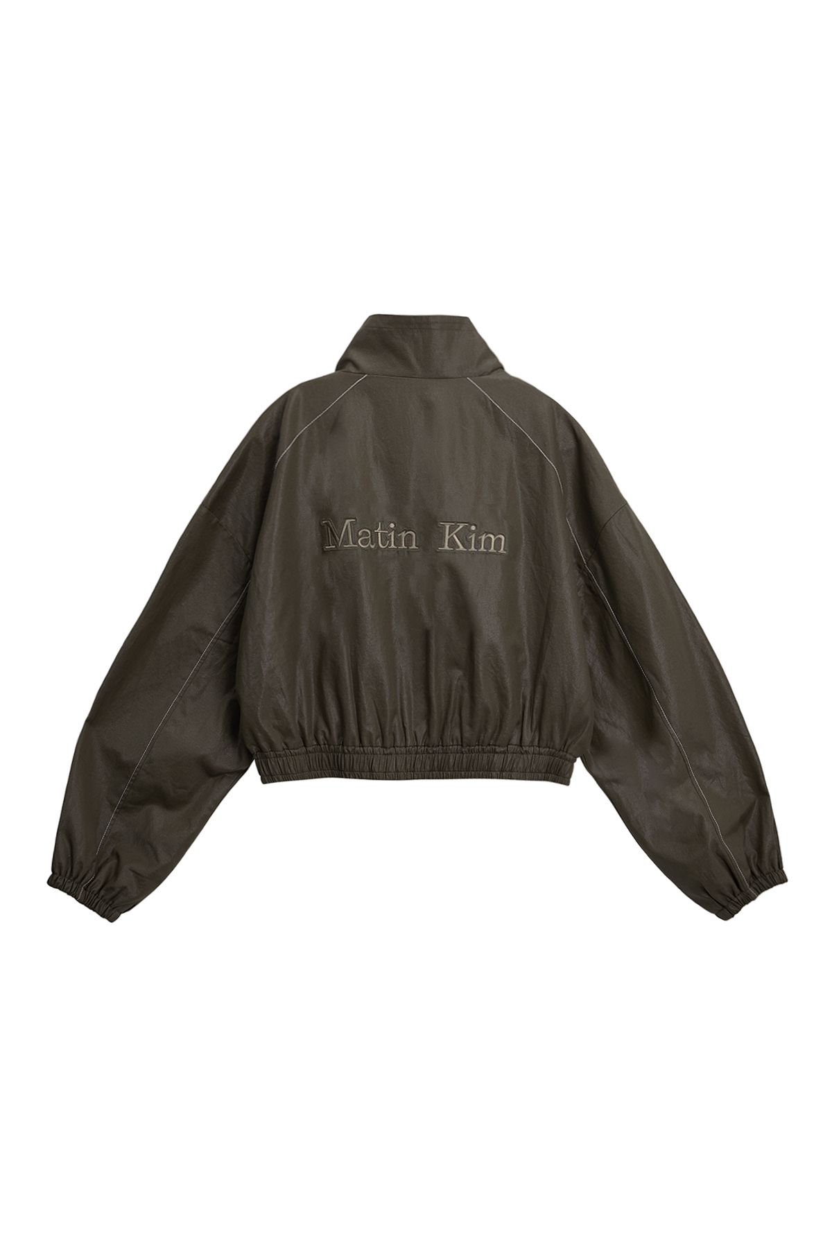 MUSINSA公式 | MATIN KIM MATIN ROUGH COATING CROP BOMBER IN KHAKI