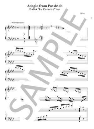 楽譜】パ・ド・ドゥ〜アダージョ〜 バレエ『海賊』より / リッカルド