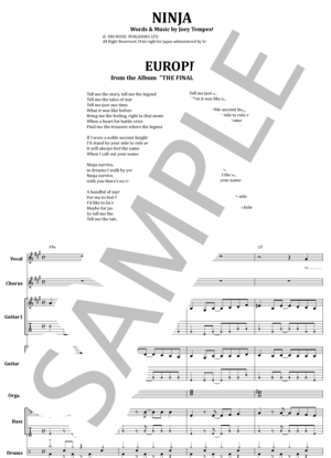 楽譜】浜田麻里 / MISTY LADY バンド・スコア from68 / 浜田 麻里