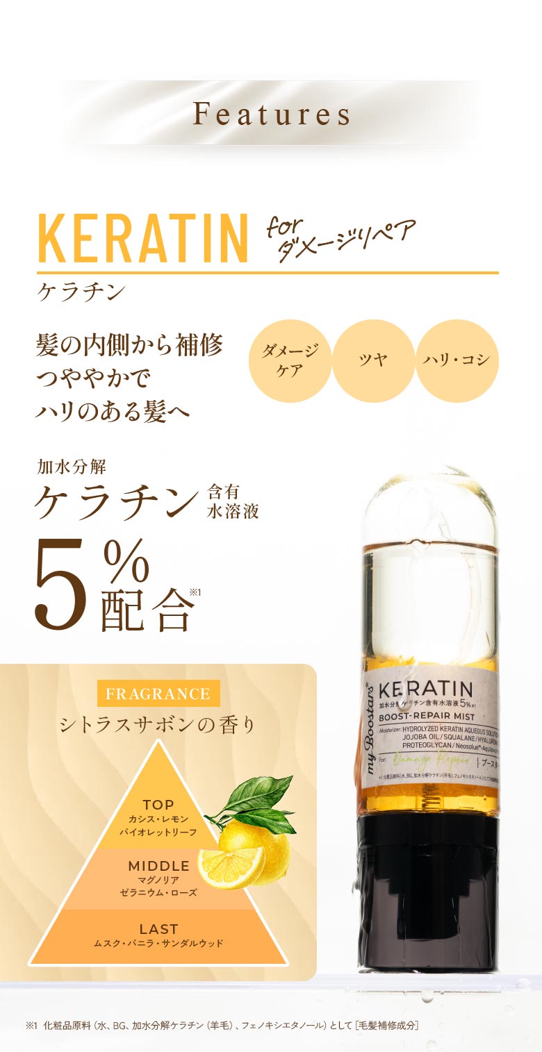 楽天市場】マイブースターズ ケラチン ブースター ミスト 90ml・40ml