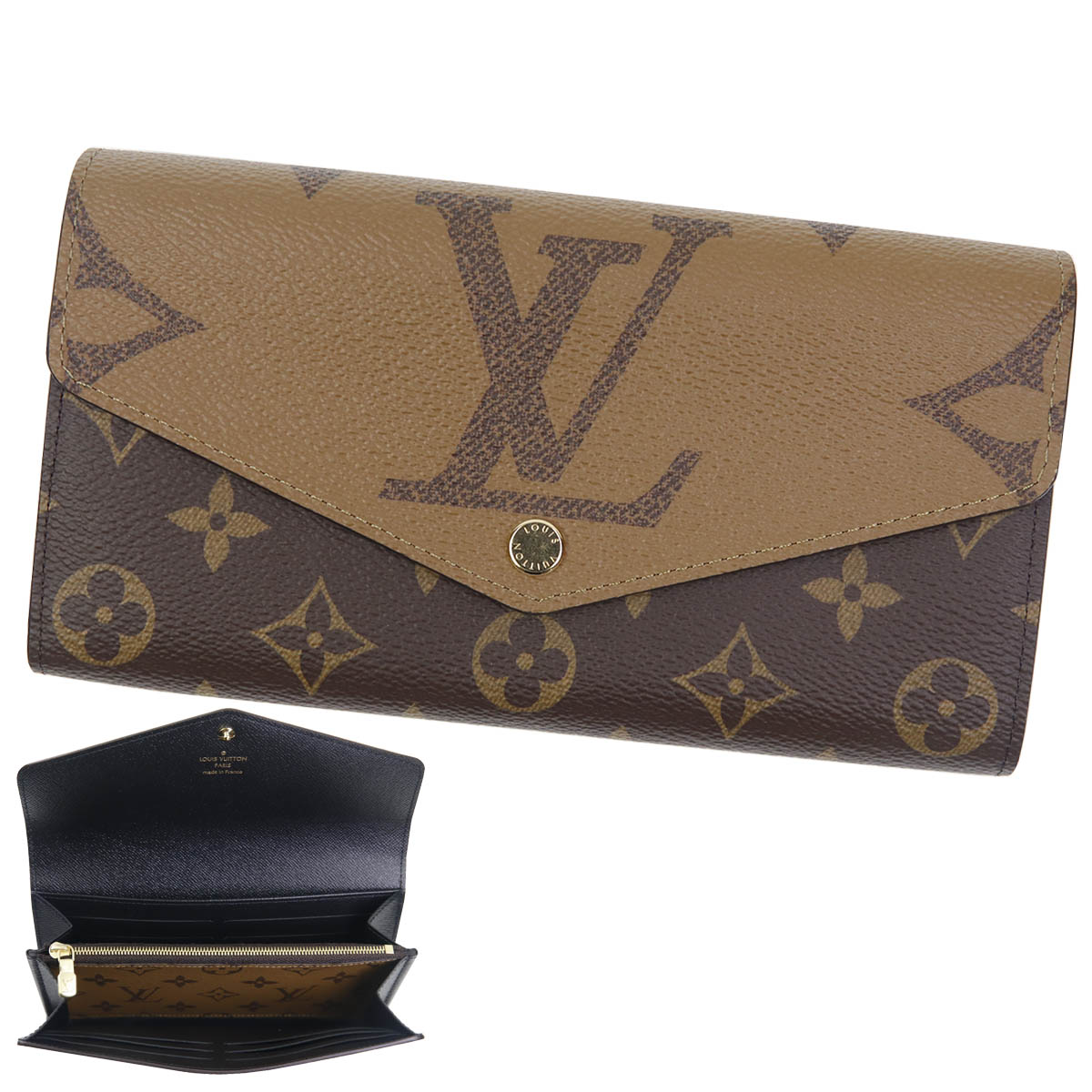 楽天市場】ルイヴィトン 長財布 レディース ブランド 二つ折り財布