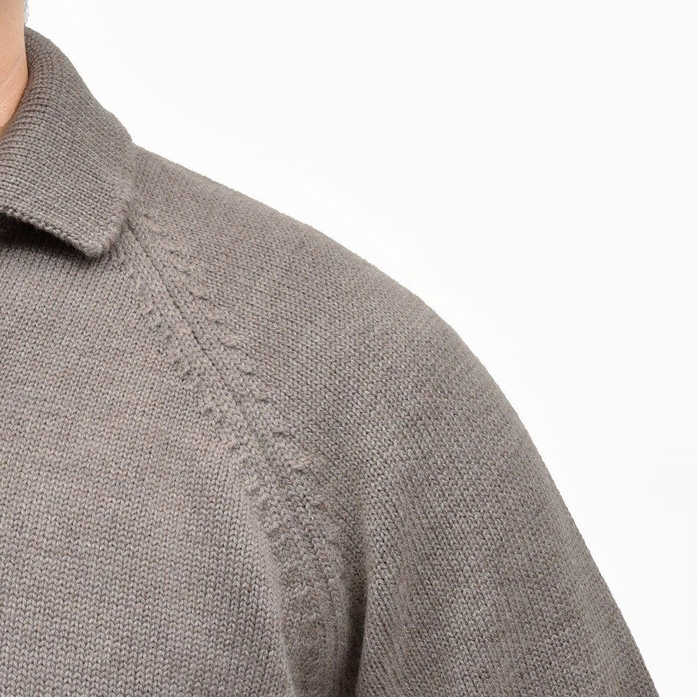 SALE】ZANONE（ザノーネ）5ゲージウールスキッパーニットポロ SLIM FIT