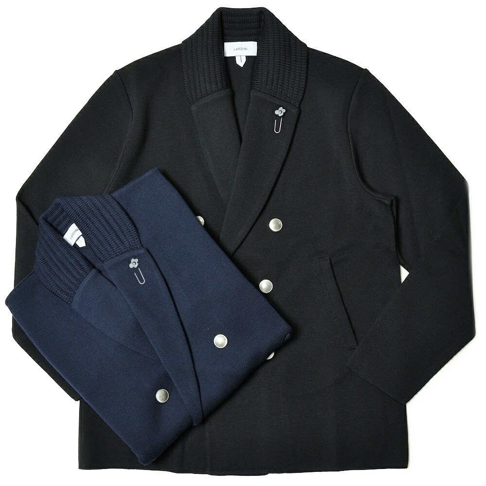 LARDINI（ラルディーニ）ウールミラノリブダブルブレストニット