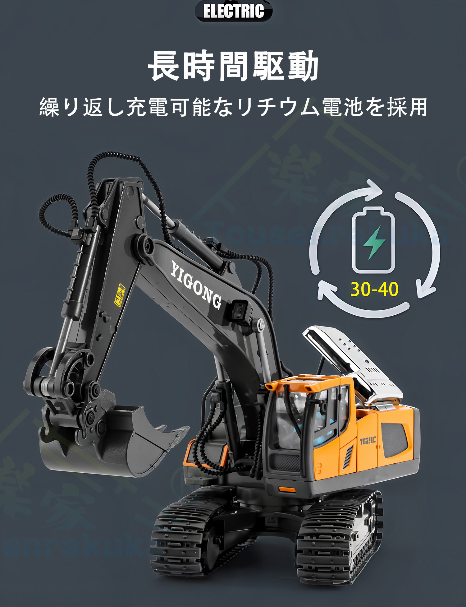 楽天市場】[楽家 知育おもちゃ公式店]ショベルカー トラック パワー