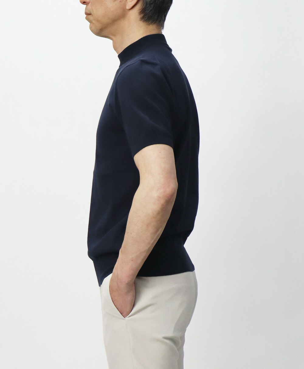 クルチアーニ / Cruciani / コットン / ハイゲージ / モックネック