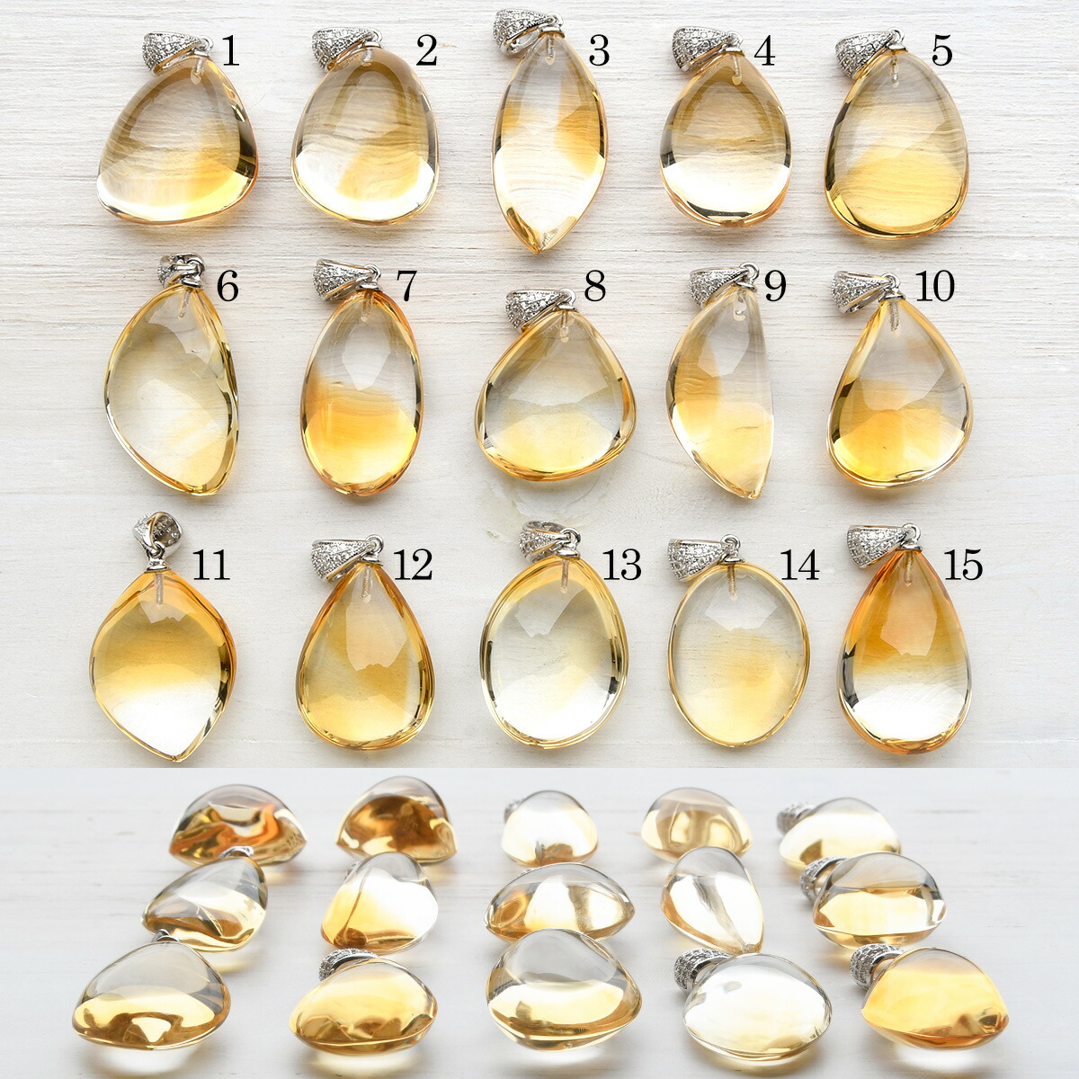 楽天市場】大粒 シトリン ペンダントトップ キャンディのような