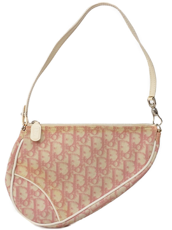 Christian Dior】クリスチャンディオール『トロッター柄 サドルポーチ