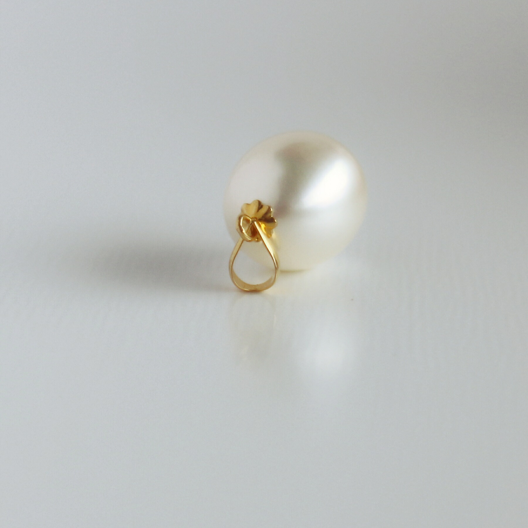 楽天市場】ペンダントトップ パール ペンダント 18金 K18 10mm 本真珠