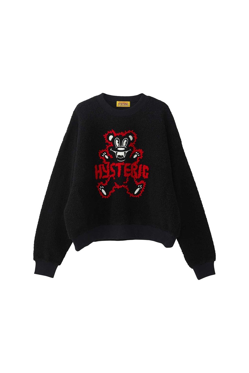 HYSTERIC GLAMOUR - FIRE BEAR刺繍 オーバーサイズスウェット