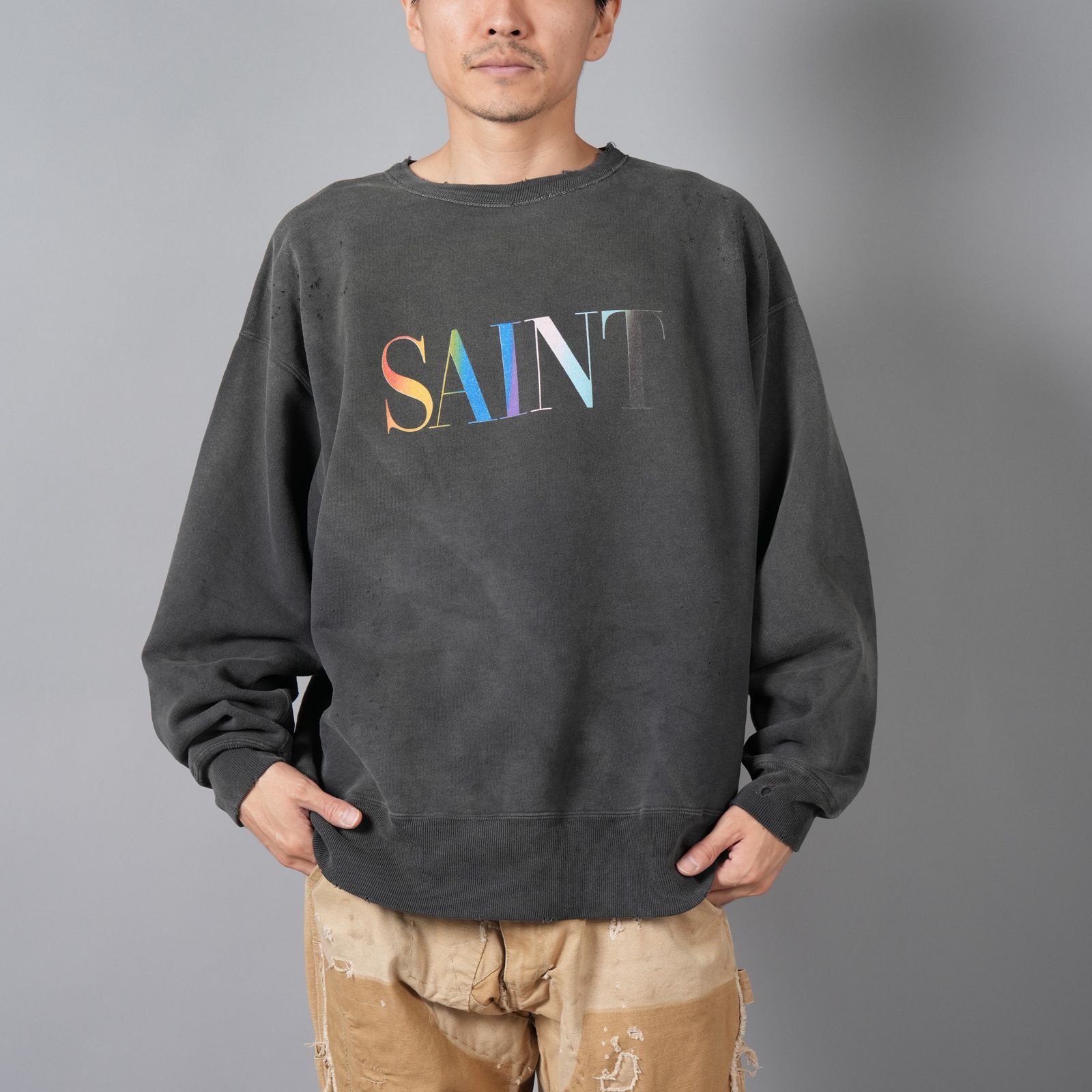 SAINT M×××××× - 【ラスト1点】SM-YS1-0000-030 / CREW SWT / RAINBOW