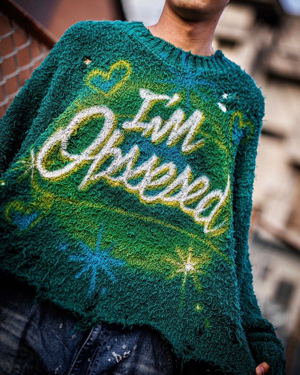 doublet - doublet 25SS AIRBRUSH RECYCLED COTTON PULLOVER