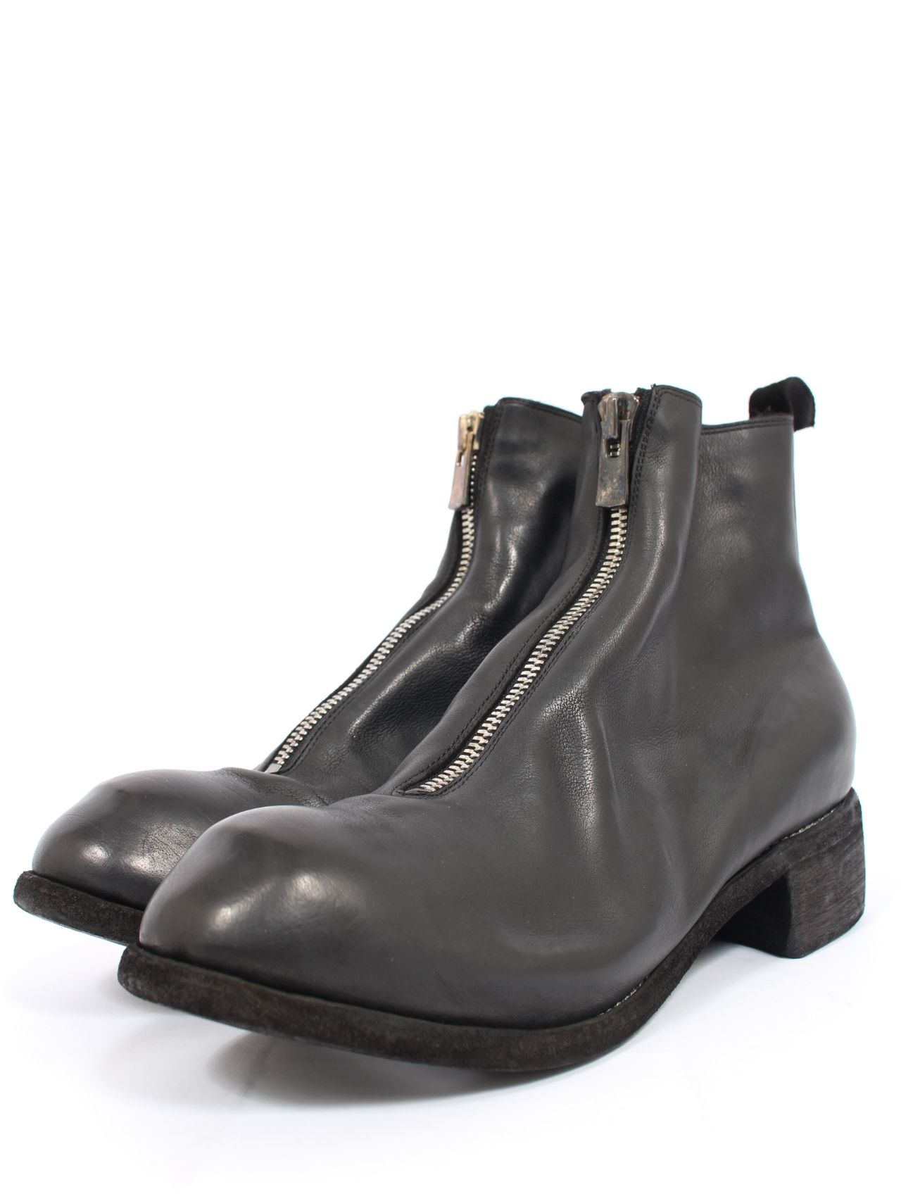 GUIDI - 【PL1】子水牛革 ベイビーバッファローレザー フロント ジップ