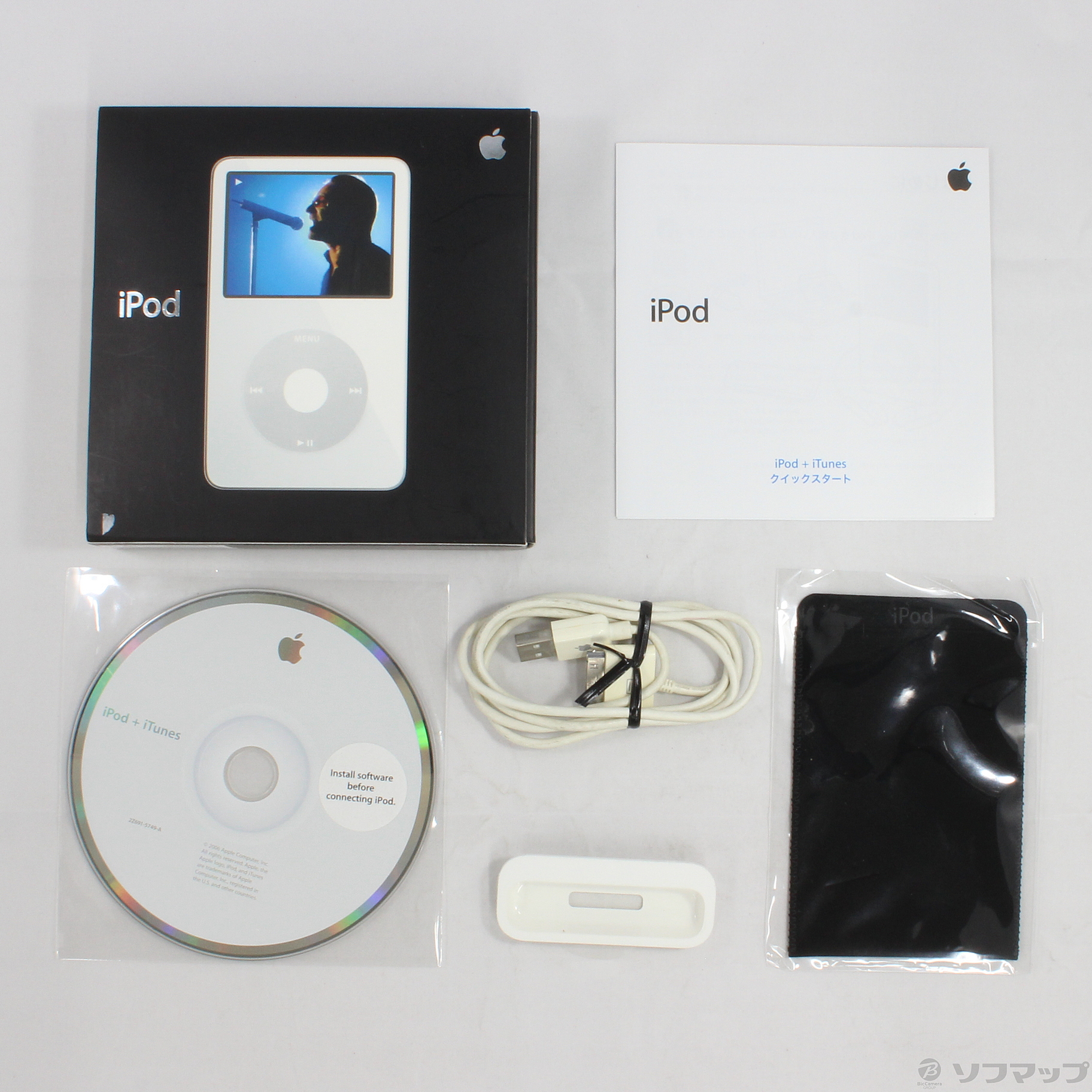 中古】iPod第5世代 HDD30GB ホワイト MA002J／A [2133031449574