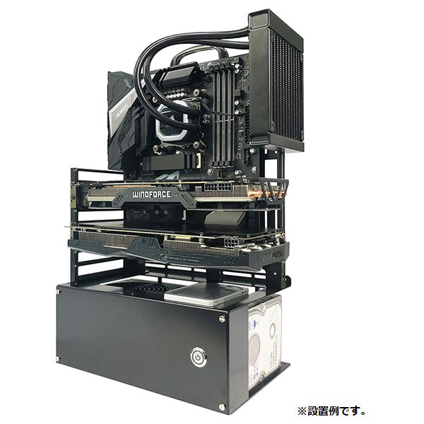 PCケース オープンフレーム ver.ATX ブラック N-FRAME-ATX｜の通販は