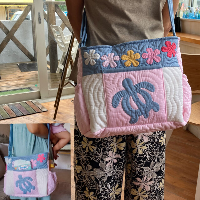 NEW!!】白浜マリーナの人気ハワイアンキルトバッグをご紹介！大きく