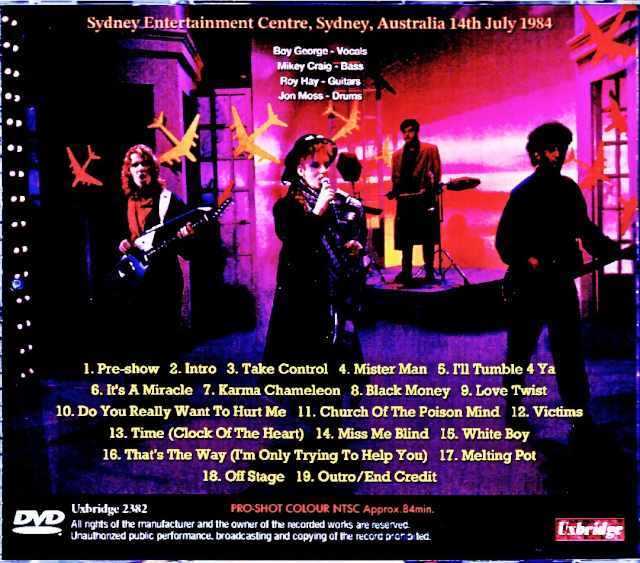 Culture Club カルチャー・クラブ/Australia 1984 Complete