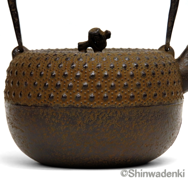 南部鉄器 鉄瓶 18型小槌亀甲 11004 Shinwadenki