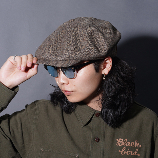 D-01088 /「PEAKY CAP / BEIGE」キャスケット