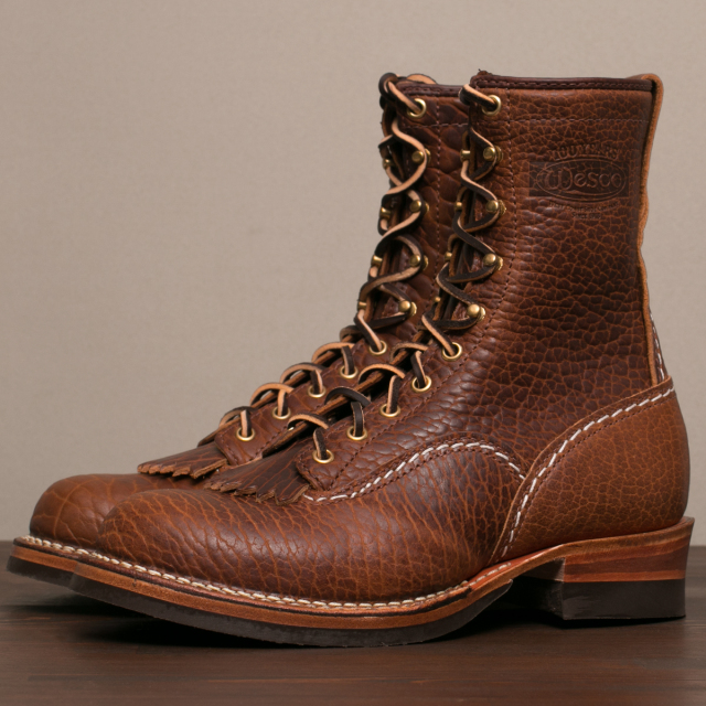 WESCO BOOTS JOBMASTER ブラック&ラフアウト 8インチ丈 BK-208-100