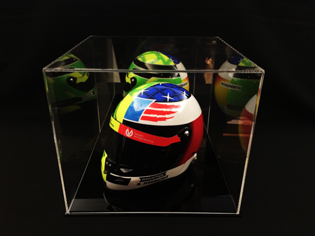 F.アロンソ 実使用 2018 ヘルメットバイザー(ザイロン付) F1グッズ