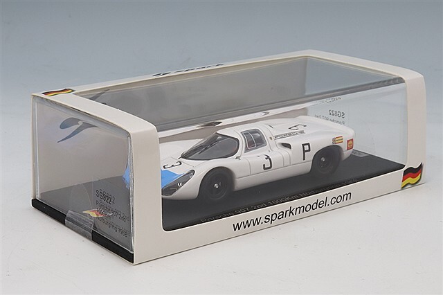 スパーク 1/43 ポルシェ 907 1968 ニュル1000km 2位 #3 H.ヘルマン/R