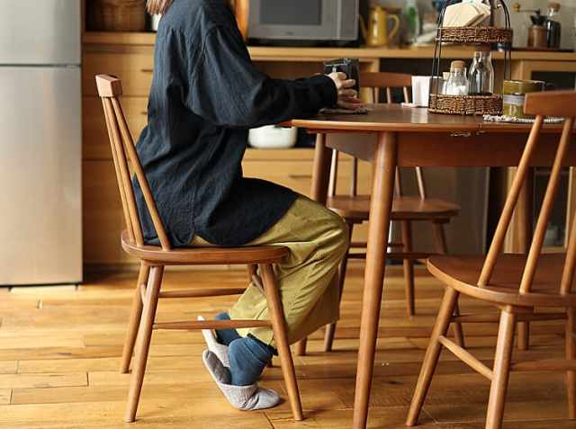 ダイニングチェア2脚セット Rizn（リズン）ブラウンタイプ｜北欧