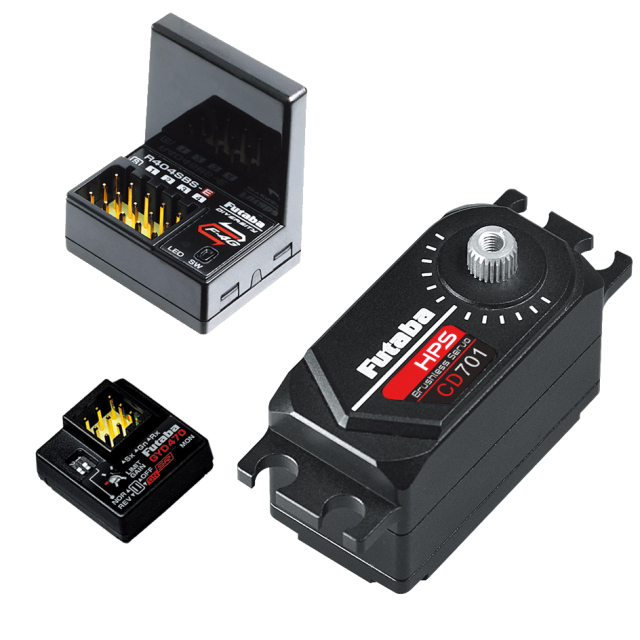 フタバ RSGセット レシーバーR404SBS-E+サーボCD400＋ジャイロGYD470