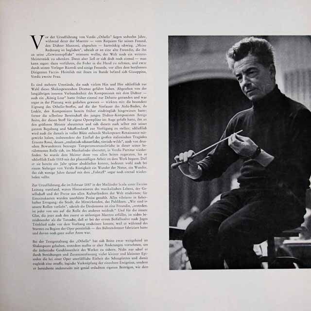 LP レコード カラヤンのヴェルディ/「オテロ」全曲 独DECCA 3733