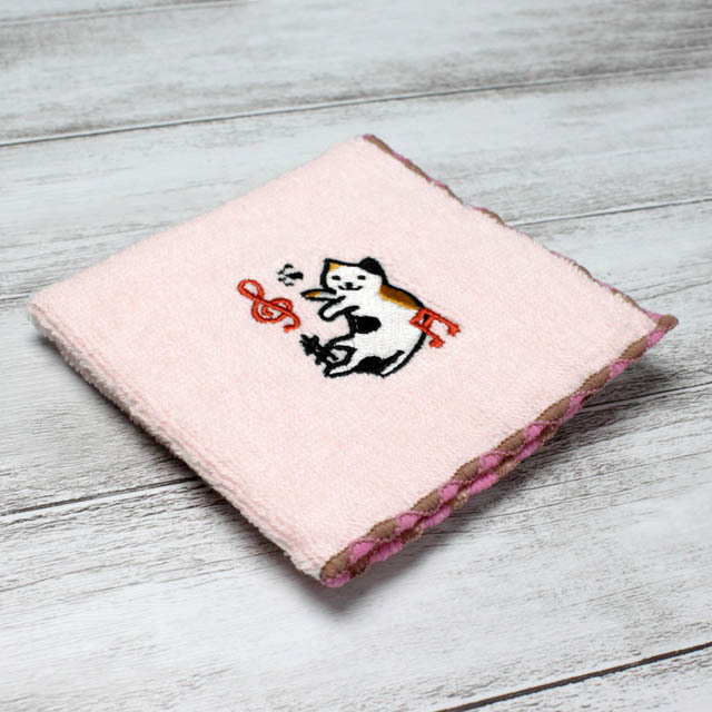 音楽風水タオルハンカチ 《 あお〜仕事運＆勉強運 》 312334 音楽雑貨