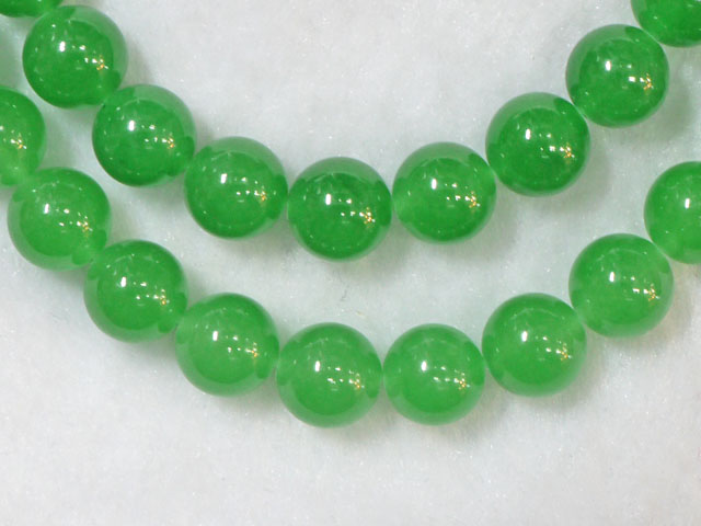 翡翠（グリーン染め） 10ミリ 【bz-jade-dyed-green10】【定型外可