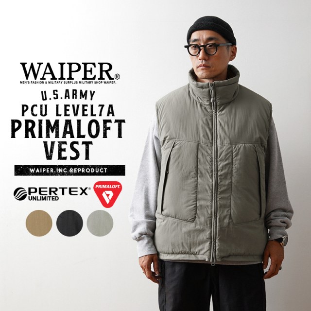 米軍 PCU LEVEL7A PRIMALOFT ベスト PERTEX UNLIMITED WAIPER.inc
