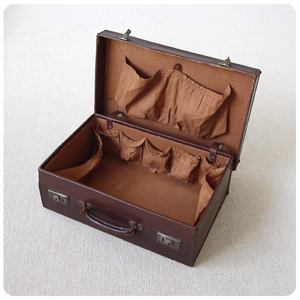 イギリス アンティーク トランク 旅行バッグ 革鞄 K-809