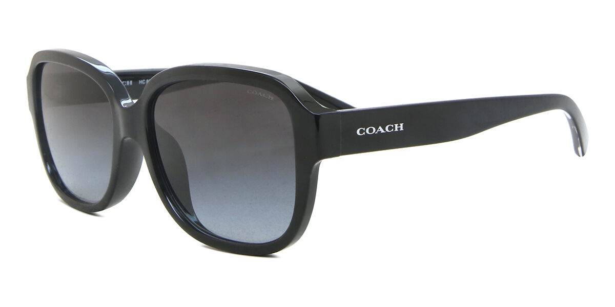 Coach HC8298U L1153 50028G Square Black Sunglasses