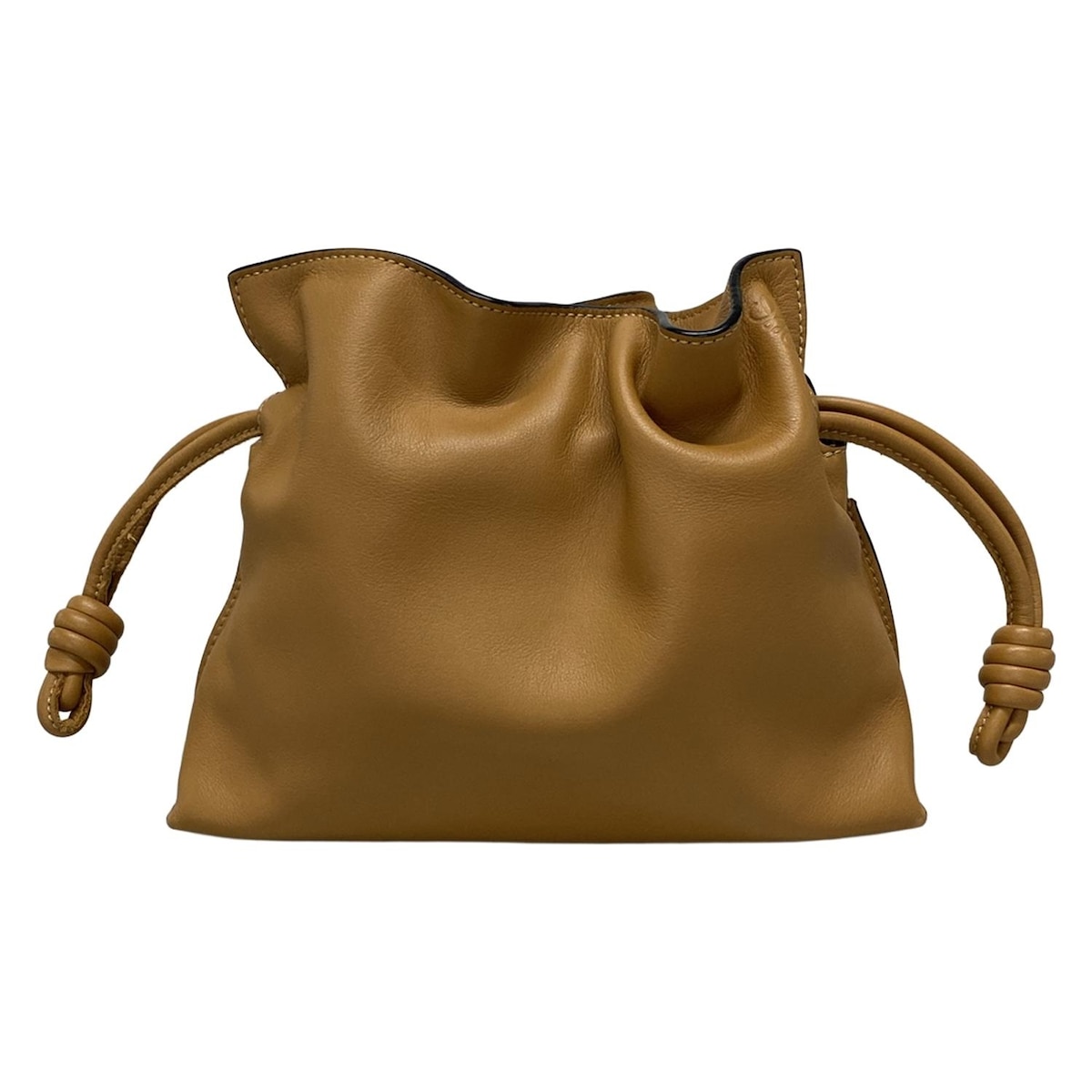 ロエベ/クラッチバッグ/フラメンコクラッチ ミニ/ブラウン/ナパカーフ