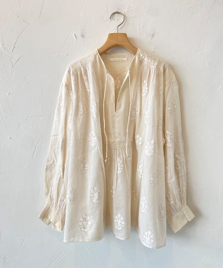 neQuittezpas ヌキテパCOTTON VOILE SEDUM ブラウス ne Quittez pas COTTON VOILE SEDUM ブラウス（シャツ/ブラウス）｜NE