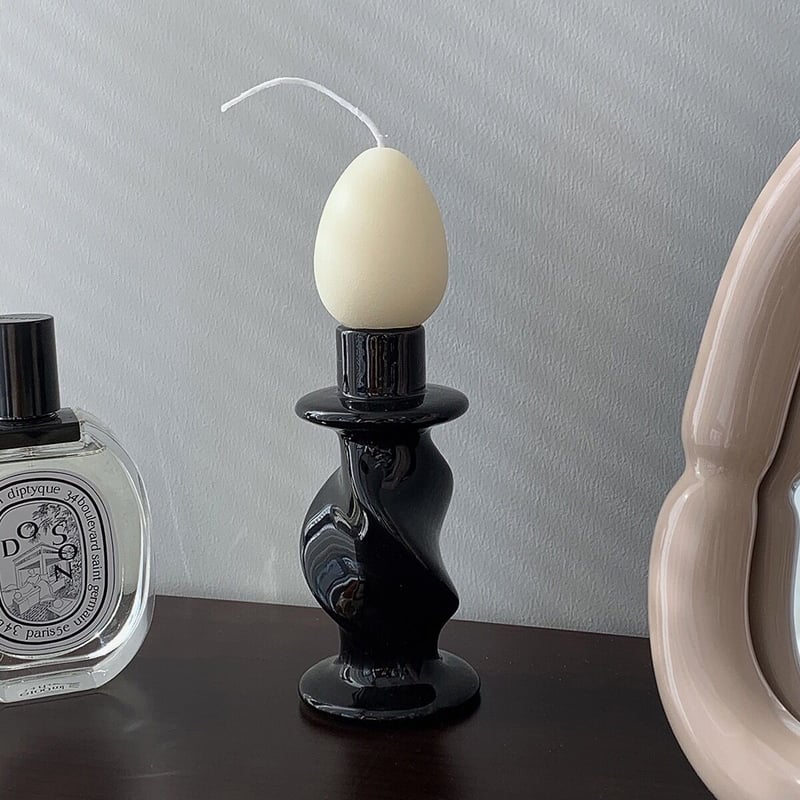 セラミック ツイスト キャンドルホルダー 全2色 | 70PARK