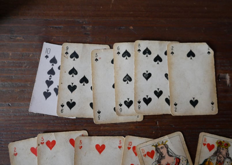 ミモザのトランプボックス フランスアンティーク | mamantique