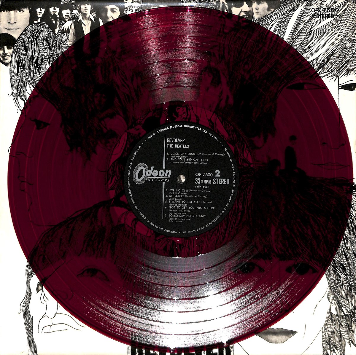 ビートルズ / リボルバー [※国内盤,品番:OP 7600,赤盤］ (LPレコード