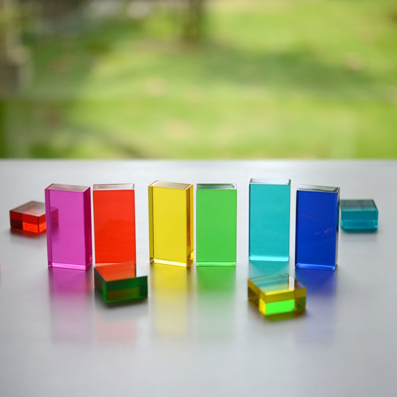 4才-〉Luxyブロック カラー (28ピース) ※ルクシー・ルミシリーズ