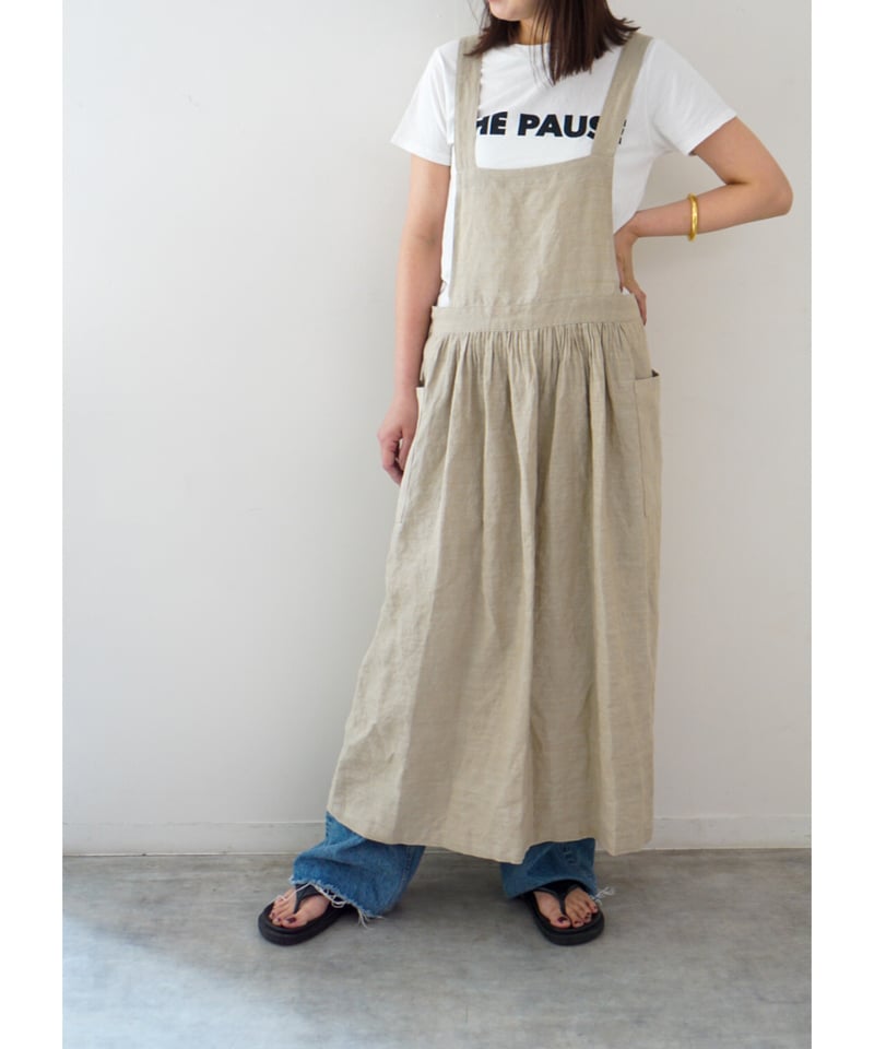 ナチュラルエプロン ベージュ | E'PICE