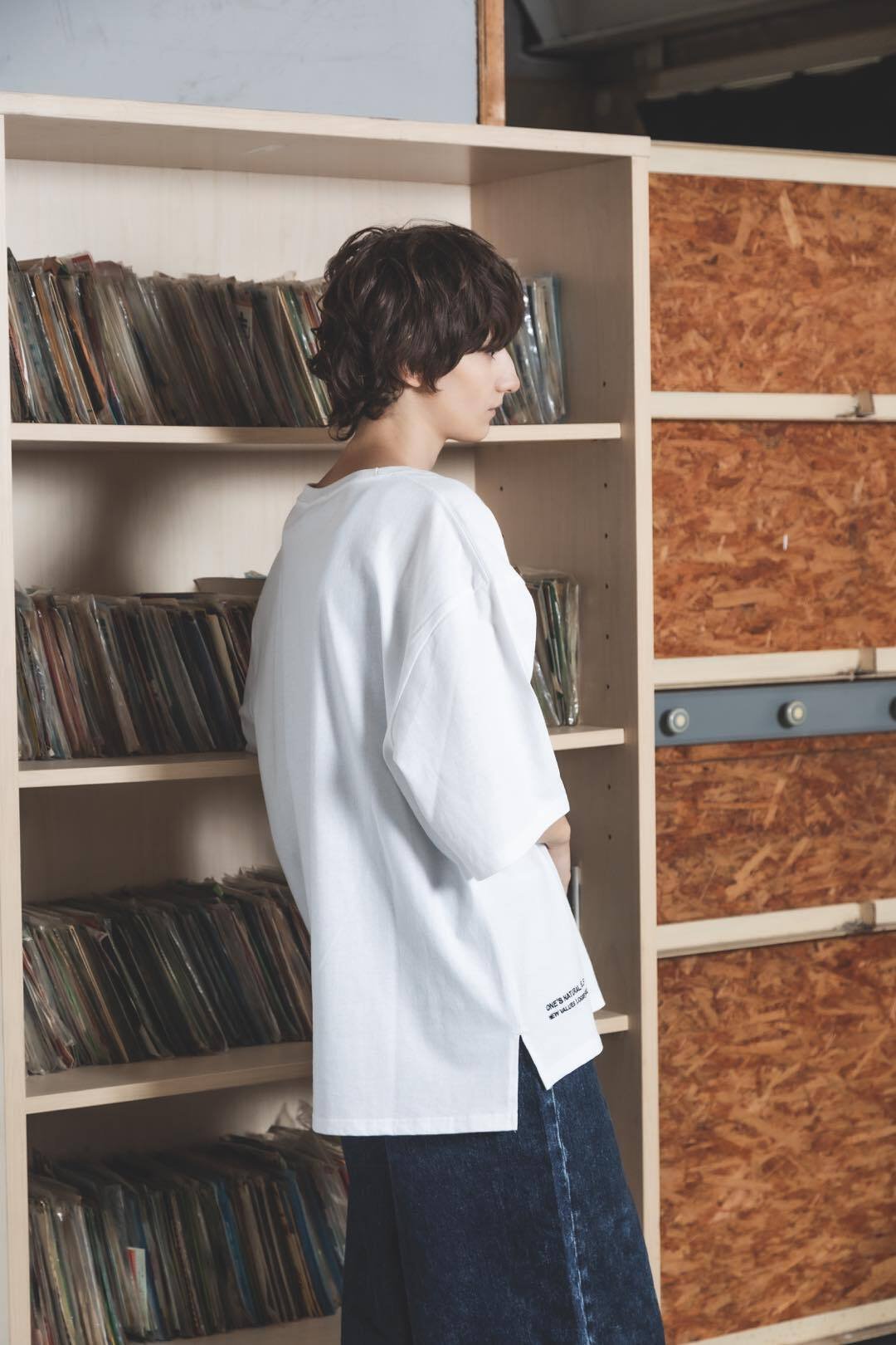 Neko Tee （Akubi）-ホワイト | harapeco Store