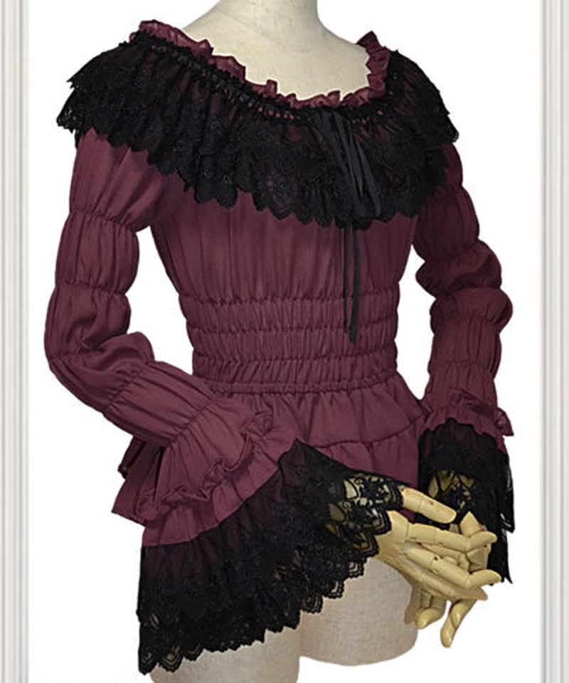 ジョーゼットとレースのブラウス」 | Millefleurs (ミルフルール）